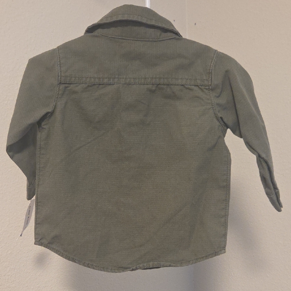 Carters Military Button Down - Picture 6 of 8